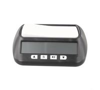 Digital Chess Clock Timer for Tournament Play - Dual Countdown/Count-Up Stopwatch with Alarm, Programmable Bases, Compact 14 x 8.8 x(Black)