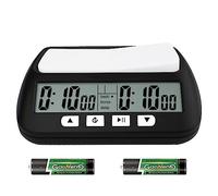 Digital Chess Clock Timer,QINFIEY Chess Timer for Board Games,Professional with Bonus Delay Count Down Up Function,Batteries Included