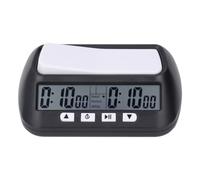 Digital Chess Clock with Bonus Delay Byoyomi Timer, Portable Professional Chess Timer for Chess Match Go Game, Clear LED Display, ABS Body, 14x9x4.5cm (Black)