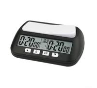 Digital Chess Clock with Positive Timing Function, 3-in-1 Multi-Mode Timer for Indoor Games, ABS Material, 2xAA Battery Powered, Black/Yellow(A)