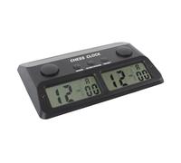 Digital Chess Timer Clock, 12-Hour Format Display for Board Games | Precise Timekeeping for Weiqi Go, Flexible Move Step Settings, Durable ABS Construction