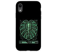 Digital Circuit Monstera Sci-Fi Botany Case for iPhone XR