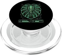 Digital Circuit Monstera Sci-Fi Botany PopSockets PopGrip for MagSafe