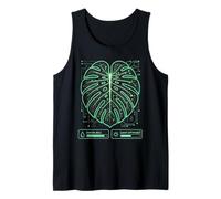 Digital Circuit Monstera Sci-Fi Botany Tank Top