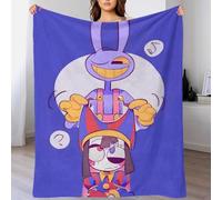 Digital Circus Flannel Fleece Blanket Throw Super Soft Lightweight Plush Blanket for Sofa Couch Bed Beautiful Design Amazing Circus Cozy Home Blanket for Travel Gift Use 40x50inch(100x130cm)