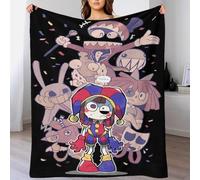 Digital Circus Super Soft Flannel Fleece Amazing Circus Throw Blanket Lightweight Sherpa Blankets Comfortable Bed Throws Blanket for Couch/Chair/Sofa/Bed/Dorm/Bedroom/Home 50x60inch(127x152cm)