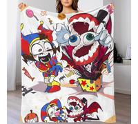 Digital Circus Super Soft Flannel Fleece Blanket Amazing Circus Throw Blanket for Bed Sofa Couch Lightweight Cozy Throws for Adults Kids Gifts for Home Bedroom Living Room Decor 40x50inch(100x130cm)