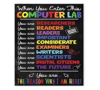 Digital Citizenship Poster Computer Lab Rules Tech Classroom