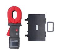 Digital Clamp Ground Earth Resistance Meter Tester, 0.01~500Ω Clamp On Digital Ground Resistance Meter with LCD Display, Auto Ranging, 500 Groups Memory, Lightning Protect
