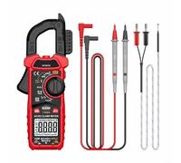 Digital Clamp Meter AC/DC True RMS Multimeter With NCV LowZ Auto-Ranging D-Jaw LED Light For Electricians HVAC Solar Automotive Industrial Testing