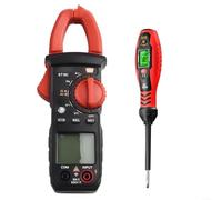 Digital Clamp Meter and Test Pen Kit, 400A AC Current Voltage Multimeter with NCV Detection, Backlight Display, Auto Power Off, Live Neutral Wire Discrimination for Electrical Testing(ST181 b19 word)