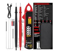 Digital Clamp Meter, Auto Ranging TrueRMS, 0-610V 100A Voltages/Current, Resistance with Data Hold Current Voltages Tester