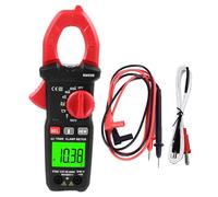 Digital Clamp Meter Multimeter 4000 Counts Professional AC DC Voltage Tester Amp Temp Resistance Capacitance Frequency Continuity for Electricians Technicians ABS