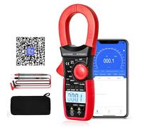 Digital Clamp Meter Multimeter 6000 Counts Bluetooth Clamp Meter Auto-Ranging Multimeter with DC/AC Voltage & Current, Resistance, Temperature, Frequency, Duty Cycle