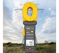 Digital Clamp Meter Multimeter - Ground Earth Resistance Tester (0.01Ω-1200Ω), Earth Leakage/Voltage Tester with 0.00mA-20A AC/DC Current