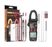 Digital Clamp Meter with 6000 Counts TRMS Auto Range and AC 600A Capacity for Electrical Diagnostics and Continuity Testing (Is black)