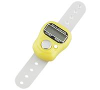 Digital Clicker - Handheld Finger Tracker for Sport Counting | Clear Screen Meter with Soft Silicone Band & Quick Reset Button for Crochet Projects, Practice Reps, and Stock Management