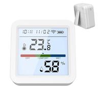 Digital Climate Sensor - Wireless Temperature Humidity Meter, High Accuracy Smart Display, Real-Time Air Quality Analysis | Home Weather Recording, Industrial Scientific Application, Office Indoor Con