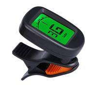 Digital clip on Tuner For Guitar & Ukulele - Precise Chromatic Tuner For All String Instruments, Lightweight And Portable Tuner For Performances, Practice, And Studio Use - Easy-to-Read Display
