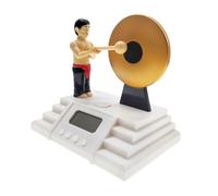 Digital Clock - Cute Clock With Gong Stick | Small Digital Alarm Clock With Gong Stick,Suitable For People With Heavy Sleeper,Funny Cute Large Display Alarm Clock For Heavy Sleepers