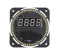 Digital Clock DIY Kit, Automatic Timing Electronic Clock, Brightness, Acrylic Adjustable Temperature Display, for DIY Clock Making, DC 5V Input