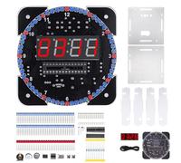 Digital Clock Electronics Set with Light Control and Precise Timekeeping Perfect for Students and Office Decor Electronic Soldering Clock