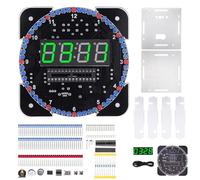 Digital Clock Electronics Set with Light Control and Precise Timekeeping Perfect for Students and Office Decor Digital Clock Soldering Set