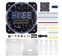 Digital Clock Electronics Set with Light Control and Precise Timekeeping Perfect for Students and Office Decor Electronic Soldering Clock