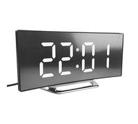 Digital Clock for Bedroom Silent Curved Screen Time Management Tool