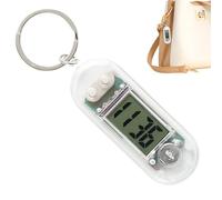 Digital Clock Keychain - Pocket Watch Pendant | Mini Tabletop Clock, Portable Electronic Timepiece for Exam Review Library Study Room