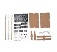 Digital Clock Kit DC4.5-5.5V LED Display Soldering Practice Set for STEM Education Electronics Training Hobby Project Parts(Parts + Shell)