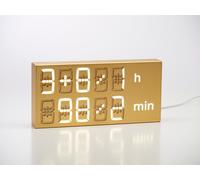 Digital clock LED digital clock / table clock / wall clock GOLD Albert Clock SINGLE PIECES