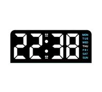 Digital Clock - LED Display Alarm Clock, Multifunction Modern Timepiece With Temperature And Date, Portable Desk Gadget, Energy Efficient Battery Operated Unit, Contemporary Decor | For Time Keeping