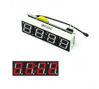 Digital Clock Module, DS1302 LED Screen With Temperature Sensor Voltage Display IIC Communication Interface For Auto Electronics