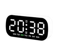 Digital Clock Settings for Bedrooms | Multiple Portable Alarm Clock | Adjustable Table Clock with LED Brightness | Electronic Table License Plate for Bedroom Bedrooms