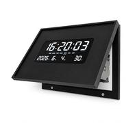 Digital Clock with Decorative Cover, Silent Design with Date and Temperature, Glow-in-the-Dark, USB Powered, Ideal for Home Decoration, Size 50x40cm