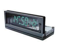 Digital Clock with WiFi Time Service, Vacuum Fluorescent Display, Power Off Memory, Day of the Week and Weather Display for Bedroom and Office