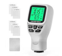 Digital Coating Thickness Gauge for Automotive, 0-2000µm Measurement Range, FE/NFE Substrate Detection, Non-Destructive Testing Tool for Metal Plating(White)