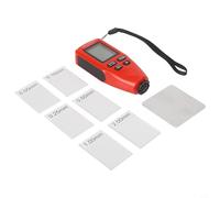 Digital Coating Thickness Gauge for Automotive & Metal Surfaces, 0-2000 µm Range, ±(3%+ µm) Accuracy, FE/NFE Substrate Detection,(RED)
