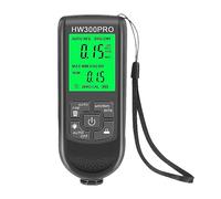 Digital Coating Thickness Gauge, HW300PRO Car Paint Thickness Gauge For Cars Digital Coating Car Thickness Gauge 0.1micron/0-2000 Car Paint for cars paint, powder coating, anodized aluminum(Nero)