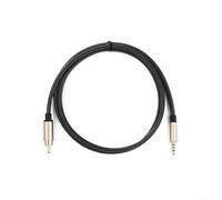 Digital Coaxial Audio Cable 3.5mm To Spdif For Rca For Hdtv Featuring Gold Plated Ends Pure Copper Wiring Zinc Alloy Housing For Stable Signal Home Cinema Setup 1 Meter Length(1M)