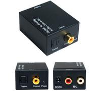 Digital Coaxial/Optical To 2 RCA PHONO Sound bar Converter Adapter SPDIF Cable