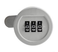 Digital Code Drawer Lock 3 Wheel Resettable Password Latch for Furniture Cabinets Mailbox for caravan Storage White 30mm Screw Length(30mm White)