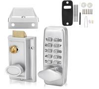 Digital Code Lock Digital Push Button Door Key Pad Code Lock with Keypads Knob Mechanical Door Combination Padlocks Dead Bolts Keyless Entry Security Deadbolt for Garage Hotel Office