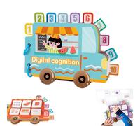 Digital Cognition Busy Book,Color Sorting Quiet Paste Book,Workbook Activity Binder,3D Montessori Busy Book, Learning Activities Busy Booklet,Travel Activity Board,Learning Materials Toy for Toddler-A