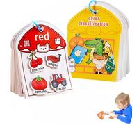 Digital Cognition Busy Book,Color Sorting Quiet Paste Book,Workbook Activity Binder,3D Montessori Busy Book, Learning Activities Busy Booklet,Travel Activity Board,Learning Materials Toy for Toddler-B