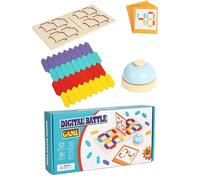 Digital Cognitive Puzzle with Numbers 32 x 16 x 5.5 cm Numerical Cognitive Wooden Cognitive Matching Game for the Classroom Desk, Activities, Kindergarten, Christmas
