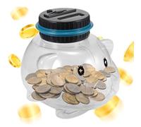 Digital Coin Bank,Large Capacity Coin Counting Bank - Transparent Digital Counter, Large Capacity Money Saving Box Animal Shape
