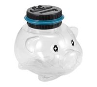 Digital Coin Counter Jar - Clear , Auto Counting Lid, Cute Shape Bank, Real Time Savings Paid System, Educational Budget Planning Aid Excellent Option for Children, Students