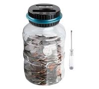 Digital Coin Counting Money Saving Box - LCD Electronic Piggy Bank for EURO Coins, Ideal Gift